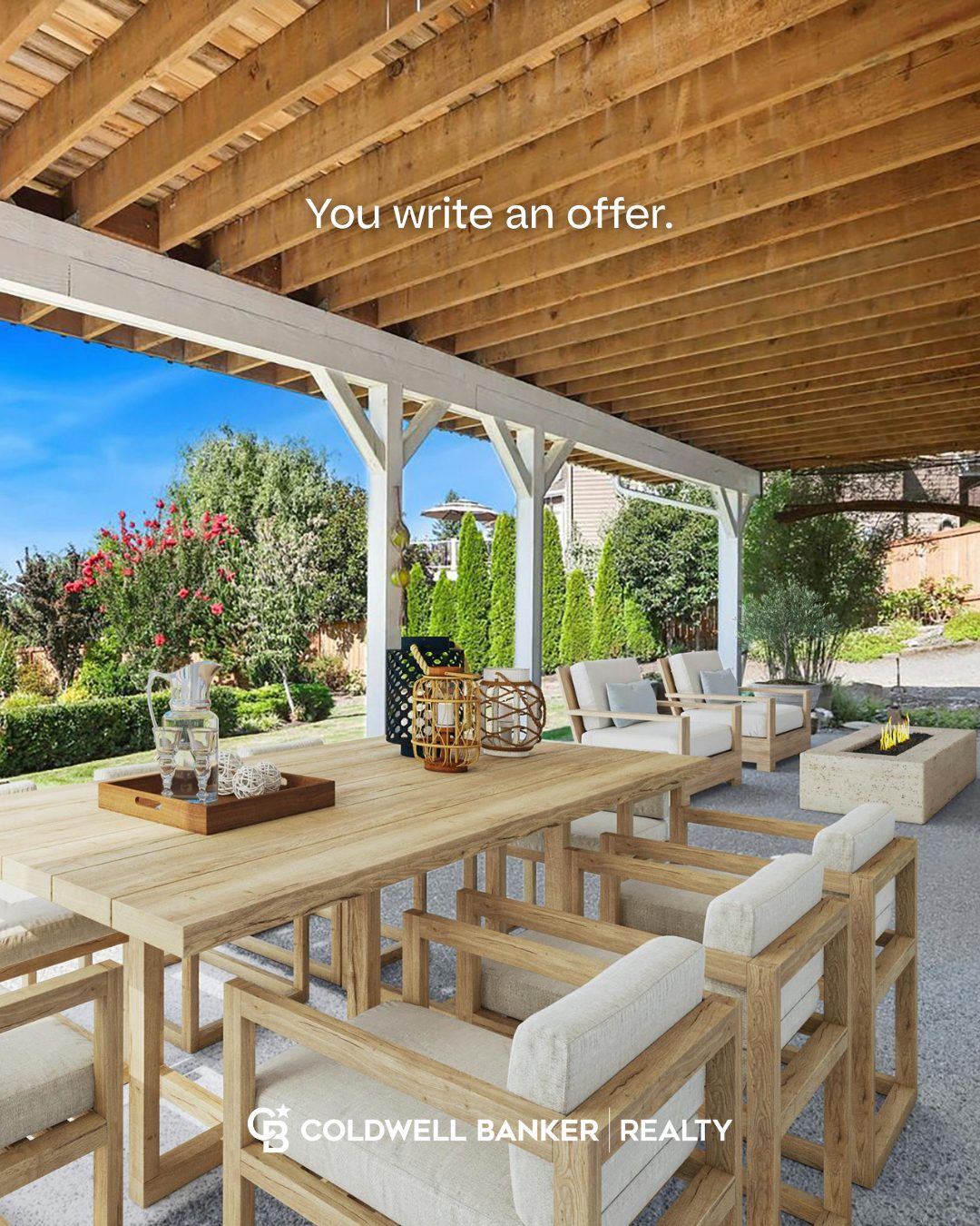You write an offer.