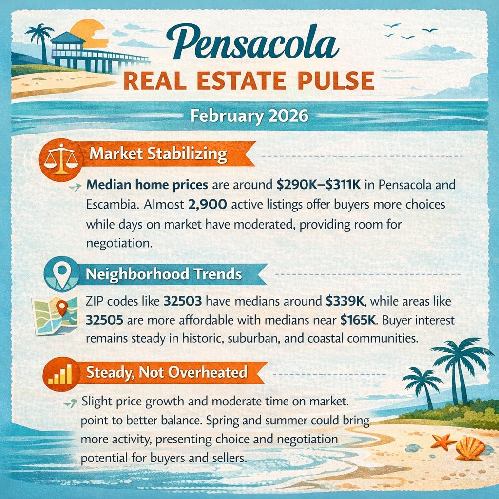 Pensacola Real Estate Pulse February 22 2026